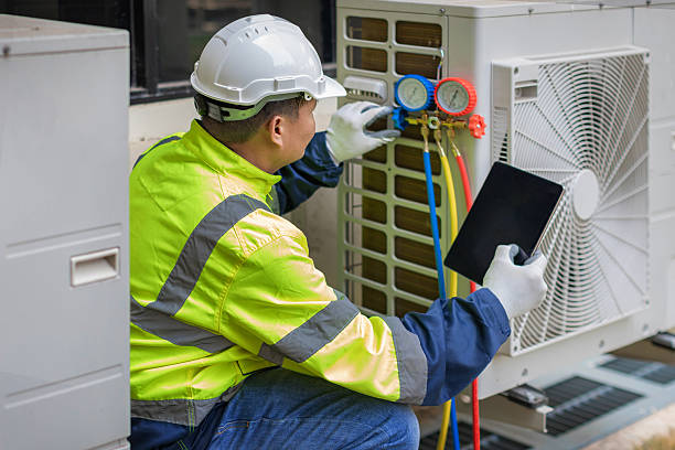 Professional Hvac technician working in Hillsboro, OH